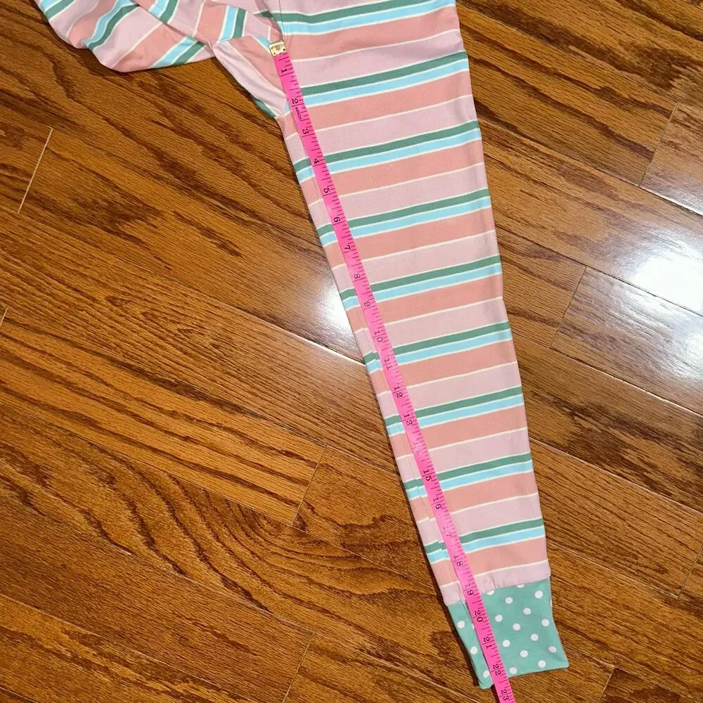 Matilda Jane Girls Striped Polka Dot Cozy Pants Leggings Size 8